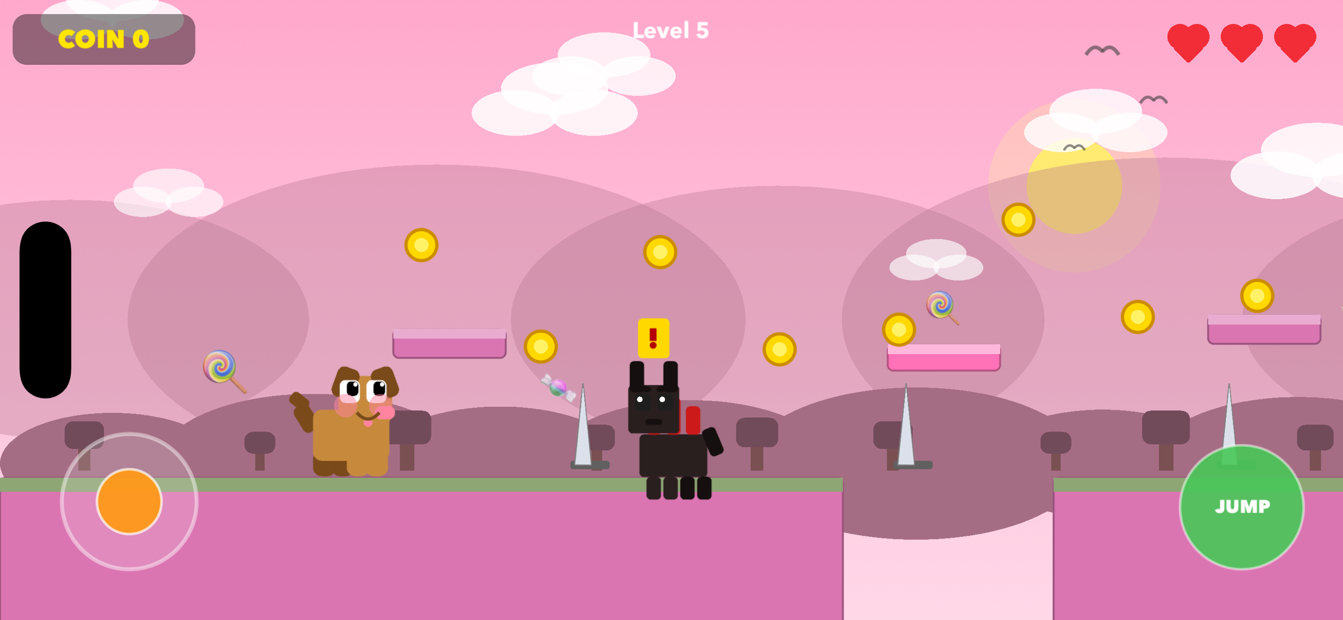 Block Puppy gameplay in the candy world